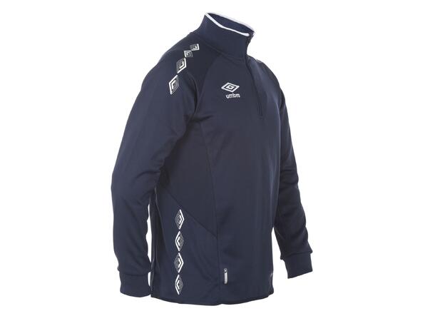 UMBRO UX-1 Half Zip Jr Marin/Vit 116 Träningströja med krage 